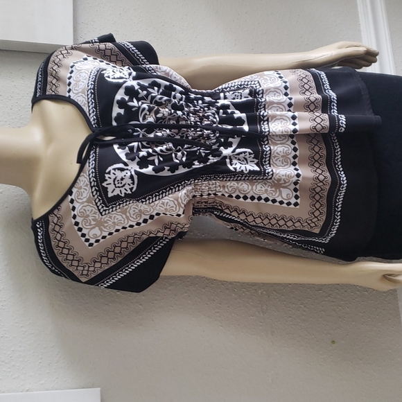 CLAUDIA RICHAR Bohemian Blouse Size S-M - Picture 3 of 5